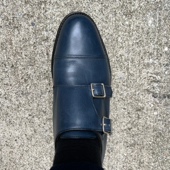 British Brand John Lobb blue leather men’s shoes size 39 - Picture 6 of 11